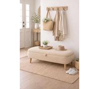 Skye Decor, banco de asiento de alta calidad (beige) - 90 cm, 100% melamina, capacidad de carga de 90 kg