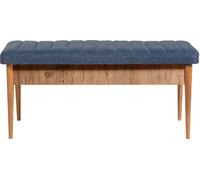 Skye Decor, banco Vina, color azul oscuro, Atlantic, Bank, Atlantische Kiefer (pino atlántico), 100% tablero de partículas con revestimiento de melamina, 110 x 40 x 48 cm