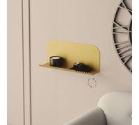 Skye Decor, bolso grande - Dorado, estante para pared, dorado, 100% metal, 55 x 12 x 23 cm