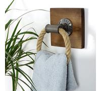 Skye Decor, Boruraf099, Perchas y ganchos de pared, gancho de tubo, nogal, madera, 20 x 20 x 10 cm