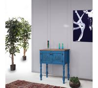 Skye Decor, cómoda Ada, color azul. Cómoda, color azul, 100% MDF, 82 x 92 x 40 cm