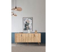 Skye Decor, consola de alta calidad (3 piezas), roble zafiro, 100% melamina, 180 cm