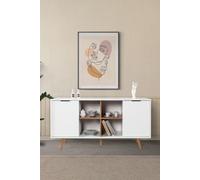 Skye Decor, consola de alta calidad (de 3 piezas) - Roble zafiro, 100% melamina, 160 cm