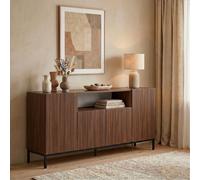 Skye Decor, consola de alta calidad, diseño Milano en nogal y , 160 cm, 100% melamina