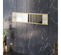 Skye Decor, consola Frida - Blanco. Espejo decorativo de tablero de partículas, blanco. 100% tablero de partículas revestido de melamina. Dimensiones: 120 x 2 x 29,5 cm