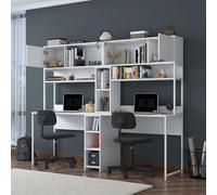 Skye Decor, Escritorio de alta calidad (3 piezas) - Blanco, 100% melamina, calidad E1
