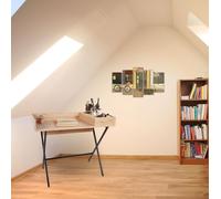 Skye Decor, escritorio, estilo Roma, madera de roble, 100% tablero de partículas melaminado, 100 x 89 x 50 cm