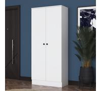 Skye Decor, estante de pie para pasillo de alta calidad, montaje en pared, blanco, 80x182,8x37,5 cm