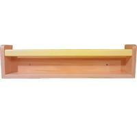 Skye Decor, estantería amarilla, estante para libros, 100% madera de haya, color amarillo, 56 x 8 x 14,5 cm