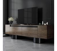 Skye Decor, estilo Bohemio - Color nogal, , soporte para televisión, madera de nogal, 100% melamina, 180 x 30 x 50 cm