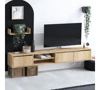 Skye Decor, Heka-HekaMRD, Saphireich, Muebles para televisión, 12x40x15 cm, panel de partículas con recubrimiento de melamina al 100%
