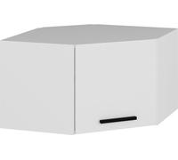 Skye Decor, Kale Corner: Armario de pared, color blanco, fabricado con paneles de aglomerado revestidos al 100% con melamina, dimensiones: 74 x 54 x 45 cm