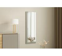 Skye Decor, Lariya: Blanco, antracita, espejo, blanco, 40 x 2,2 x 120 cm