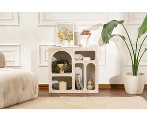Skye Decor, Lessa: Travertino, consola, material: 100% placa de melamina, dimensiones: 80 x 37 x 74 cm