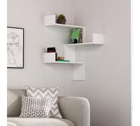 Skye Decor, Luksa: Estantería de pared, color blanco, fabricada en melamina sobre panel de fibra de madera, dimensiones: 60 x 90 x 60 cm