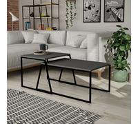 Skye Decor, Mesa auxiliar Pal - Color antracita, Mesas auxiliares, Antracita, 88 x 38 x 50 cm