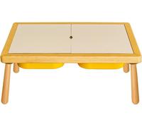 Skye Decor, Mesa auxiliar pequeña - Amarilla, Mesa infantil, 100% madera de haya, Amarilla, 53 x 74 x 40 cm