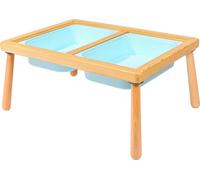 Skye Decor, Mesa auxiliar pequeña - Azul, Mesa infantil, 100% madera de haya, Azul, 53 x 74 x 40 cm