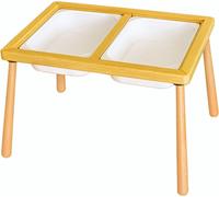 Skye Decor, Mesa auxiliar pequeña - Blanca, Mesa infantil, 100% madera de haya, color blanco, 53 x 74 x 52 cm