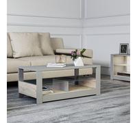 Skye Decor, mesa de centro de alta calidad con estante de vidrio, 90 x 37 x 45 cm. Fabricada con tablero de partículas de 18 mm de grosor, recubierto al 100% con melamina. Se puede montar en la pared.