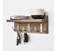 Skye Decor, modelo Almıla-Aa031EVL, color nogal, estanterías de pared, 13x30x11 cm, 100% madera de abeto