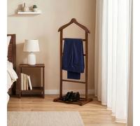 Skye Decor, modelo Beta Individual - Nuez, Perchero, Madera de nuez, 100% madera maciza, 33,5 x 46 x 120 cm