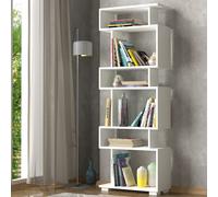 Skye Decor, modelo Blok, estantería, color blanco, dimensiones: 60 x 165 x 19,5 cm