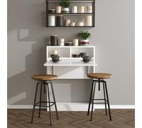 Skye Decor, Modelo Bracked: Mesa abatible blanca, dimensiones: 70 x 96 x 15 cm