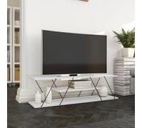 Skye Decor, modelo Canaz v2: Muebles de TV blancos y s, color blanco, dimensiones: 120 x 33 x 33 cm