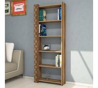 Skye Decor, modelo City: estantería de madera de nogal, color nogal, para libros, dimensiones: 64,6 x 170 x 24,2 cm