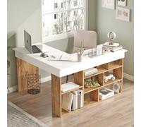 Skye Decor, modelo Ct5-Aw, escritorios, madera de pino atlántico, 129 x 72 x 120 cm