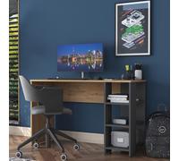 Skye Decor, modelo HA108 - 2585, escritorio, nogal, 100% tablero de partículas melaminado, 120 x 45 x 73,8 cm