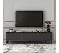 Skye Decor, modelo Imaj, mueble de televisión, color antracita, dimensiones: 180 x 45,2 x 35 cm