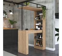 Skye Decor, modelo JA117 - 3173, mesa, madera de nogal, 120 x 198,8 x 55,6 cm
