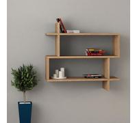 Skye Decor, modelo Paralel-Paralel DTE, color roble, estanterías de pared, 65,5 x 70 x 22 cm, fabricadas con tablero de partículas recubierto al 100% con melamina