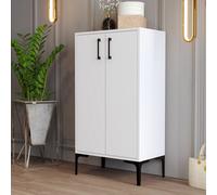 Skye Decor, modelo Prag - Blanco, zapateros, blanco, 60 x 111 x 35 cm