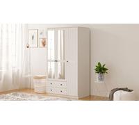Skye Decor, modelo Rb-062-02, armario, color blanco mate, fabricado en tablero de partículas, dimensiones: 105 x 210 x 52 cm