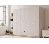 Skye Decor, modelo Rb-069, armario, color blanco mate, fabricado en tablero de partículas, dimensiones: 180 x 180 x 45 cm