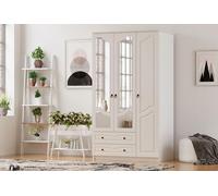 Skye Decor, modelo Rb-105, armario, color blanco mate, fabricado en tablero de partículas, dimensiones: 105 x 210 x 52 cm