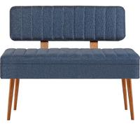 Skye Decor, modelo Vina 1048 - 2 - Atlantic, azul oscuro, bancos, banco, pino atlántico, 110 x 82,5 x 40 cm