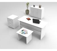 Skye Decor, modelo VO12 - VO12 LCS, color blanco, para sala de estar, dimensiones 73,8 x 140 x 60 cm, fabricado con tablero de partículas recubierto al 100% con melamina