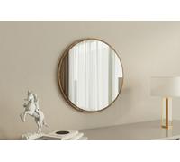 Skye Decor, Ozze: Blanco, nogal, espejo, blanco, 60 x 2,2 x 60 cm