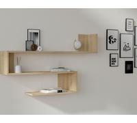 Skye Decor, Penne: Estantería de pared, roble zafiro, 120 x 71 x 20 cm