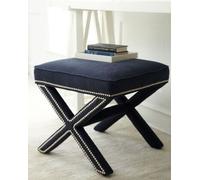 Skye Decor, Puff "Pelona Capraz" de 60 cm - Azul Oscuro, Puf, Azul Oscuro, 100% MDF, 40 x 40 x 60 cm