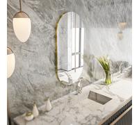 Skye Decor, Riors: Transparente, dorado, espejo, transparente, 45 x 2,2 x 85 cm