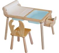 Skye Decor, Roll y Silla - Azul; Mesa infantil, Azul, 100% haya, 53 x 52 x 74 cm