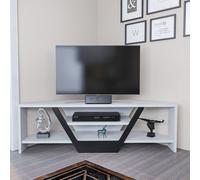 Skye Decor, Sares: Muebles de televisión, color blanco y , dimensiones: 120 x 36,8 x 35 cm