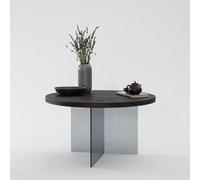 Skye Decor, Serenity: color antracita, gris oscuro.Mesa de centro, 100% vidrio templado, color antracita, 70 x 40 cm
