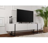 Skye Decor, Serenity: Estante para TV, blanco y , fabricado con melamina de alta calidad, dimensiones: 180 x 30 x 45 cm