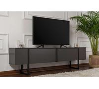 Skye Decor, Serenity: Estante para TV, color antracita, . Fabricado con tablero de fibra de densidad media (MDF) recubierto al 100% con melamina. Dimensiones: 180 x 30 x 50 cm